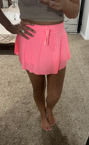 Tennis Skirt- Bright Pink