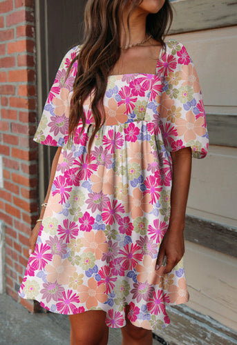 Summer Floral Babydoll Dress