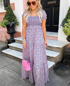 Purple Floral Maxi