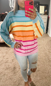 Gradient Striped Sweater