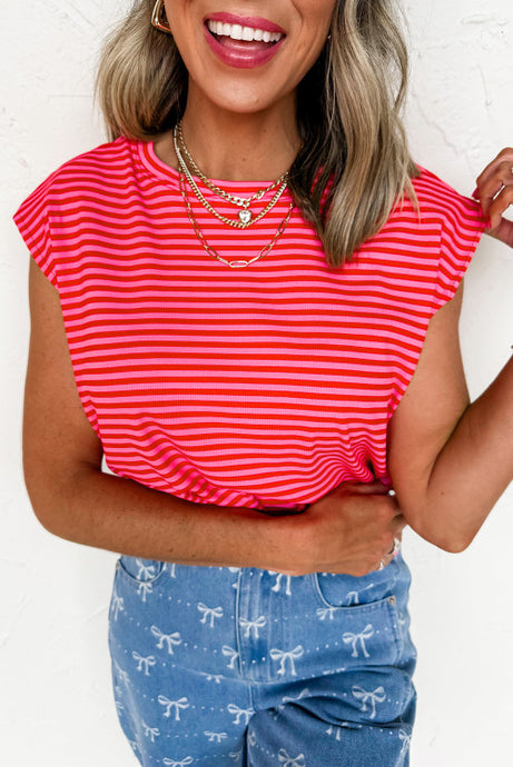 Red Stripe Top