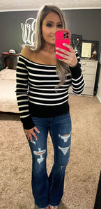 Social Stripe Top