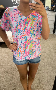 Painted Floral Tee