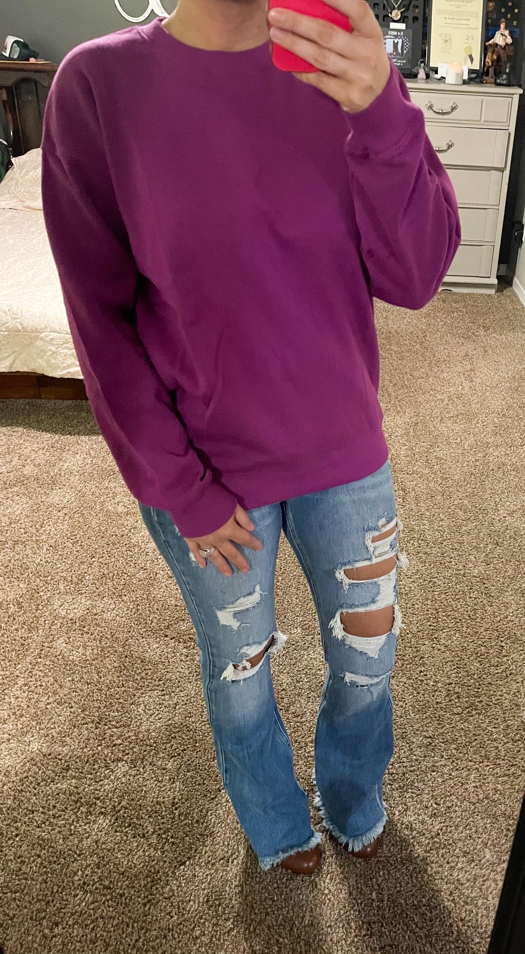 Plum Purple Sweatshirt