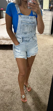 Load image into Gallery viewer, In My Era Denim Overalls- Lightwash