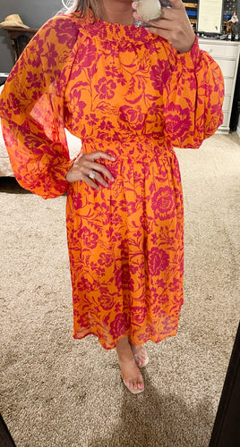 Sunset Floral Dress