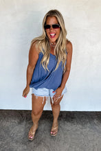 Load image into Gallery viewer, Summer Kingsley Tank Top- Denim Blue