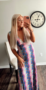 Snake Print Maxi