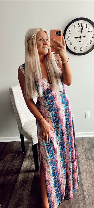 Snake Print Maxi