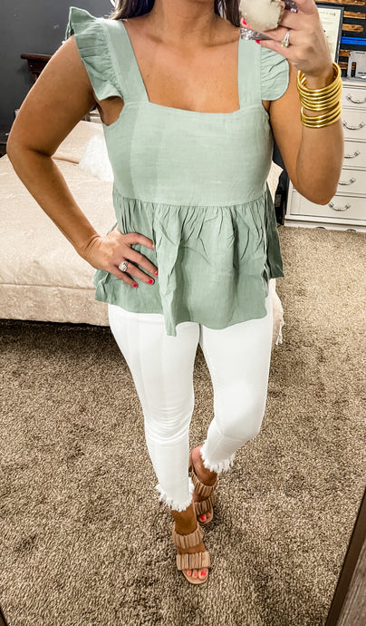 Green With Envy Top