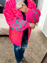 Load image into Gallery viewer, Colorful Leopard Cardigan