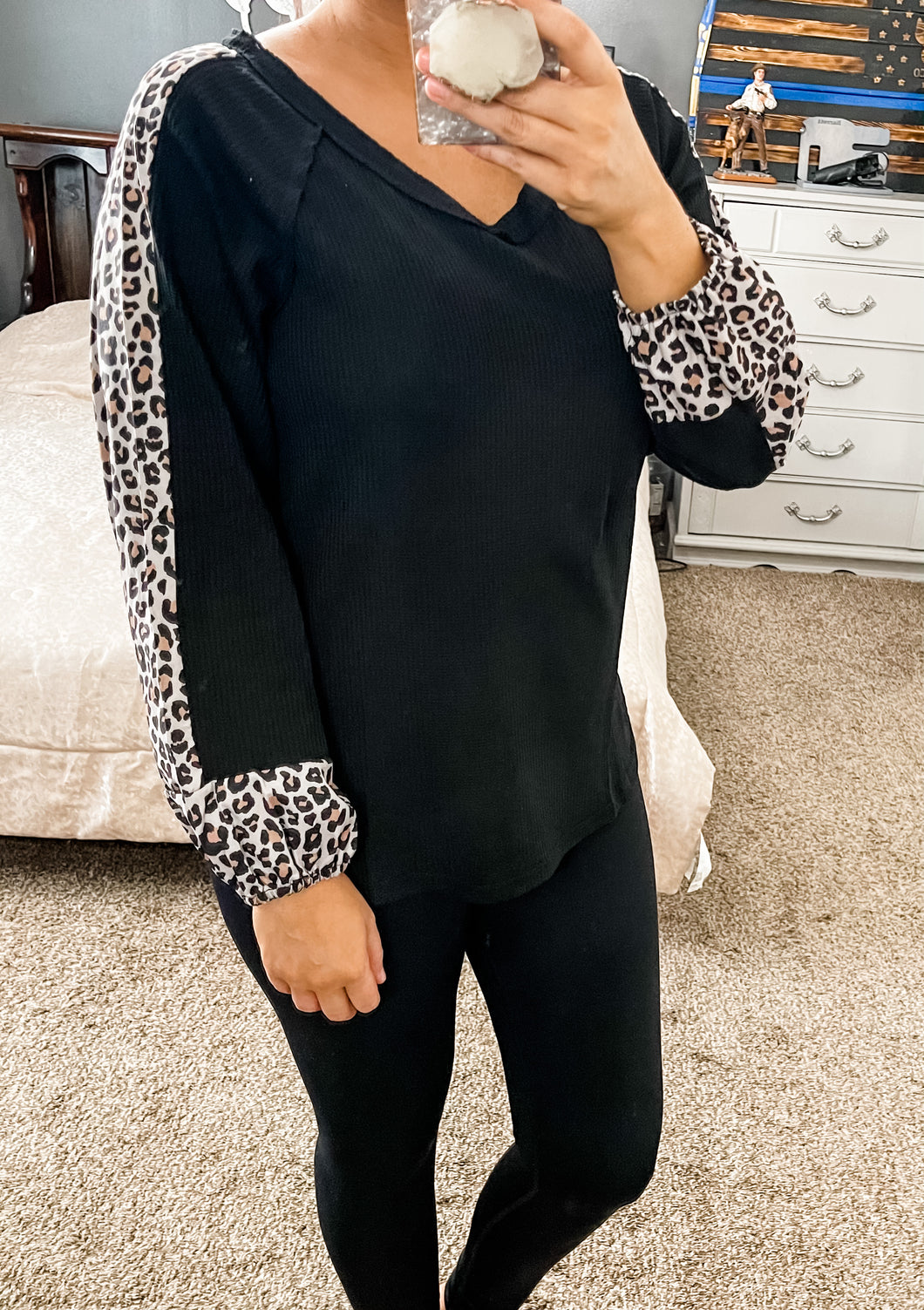 Through The Wild Leopard Top