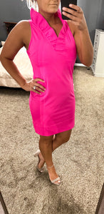 Hot Pink Sleeveless Dress