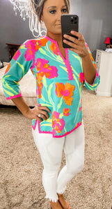Iconic Iris Tunic